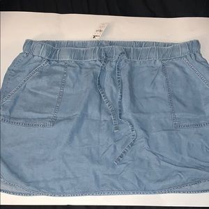 blue jean Skirt